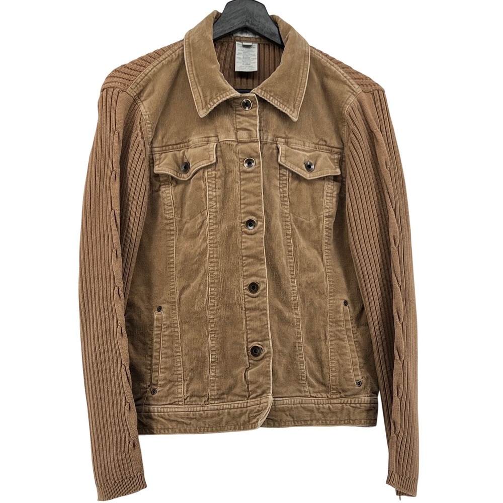 FDJ French Dressing Corduroy Knit Sleeve Jacket Women's M Medium